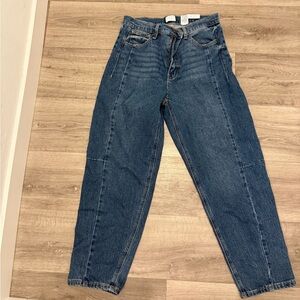 Time and Tru Women's Boyfriend Jeans in Dark Blue